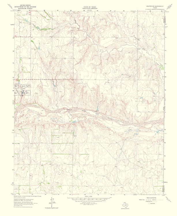 Picture of KELTON SOUTHEAST TEXAS QUAD - USGS 1965