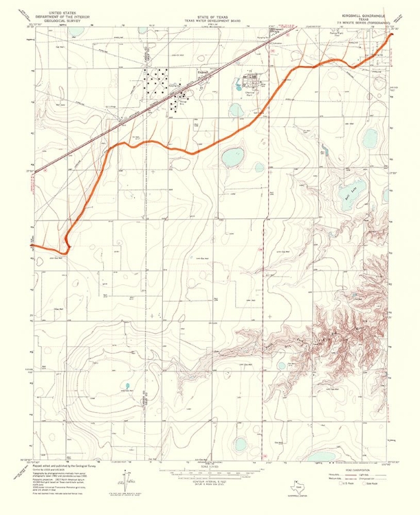 Picture of KINGSMILL TEXAS QUAD - USGS 1967