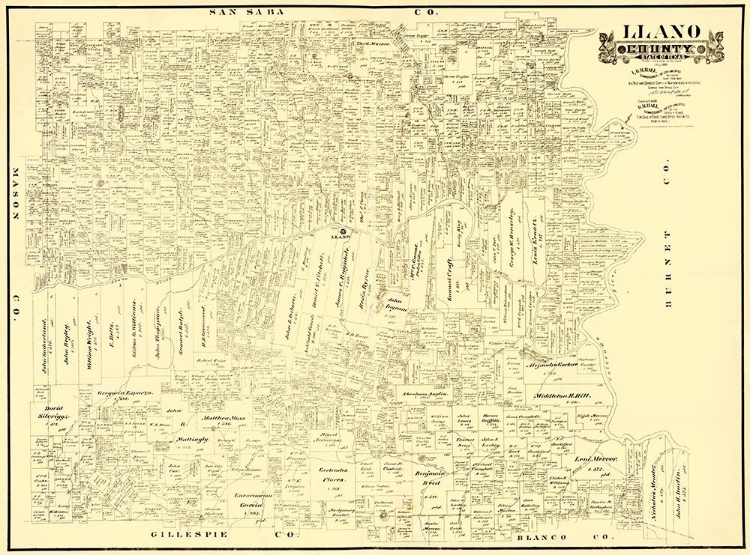 Picture of LLANO TEXAS LANDOWNER - GAST 1890