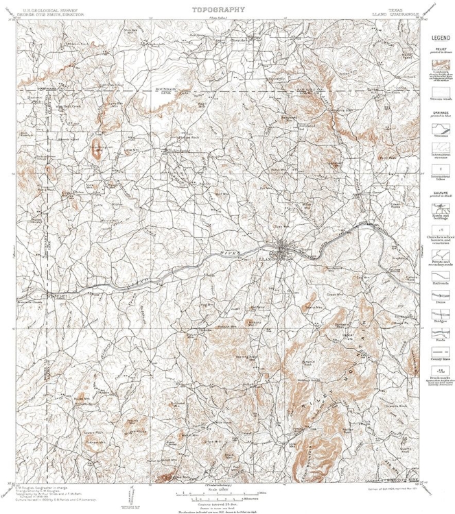 Picture of LLANO TEXAS QUAD - USGS 1901