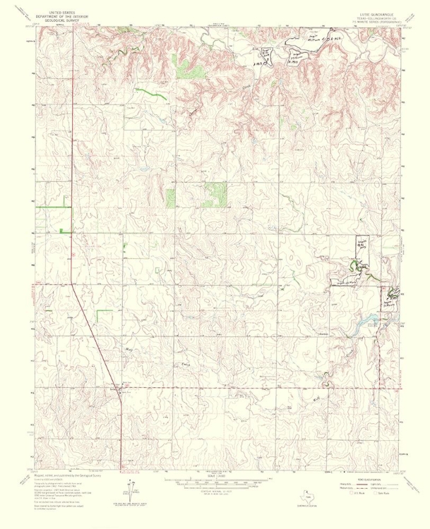 Picture of LUTIE TEXAS QUAD - USGS 1967