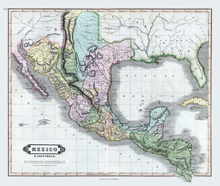 Picture of MEXICO - GUATEMALA - LIZARS 1833