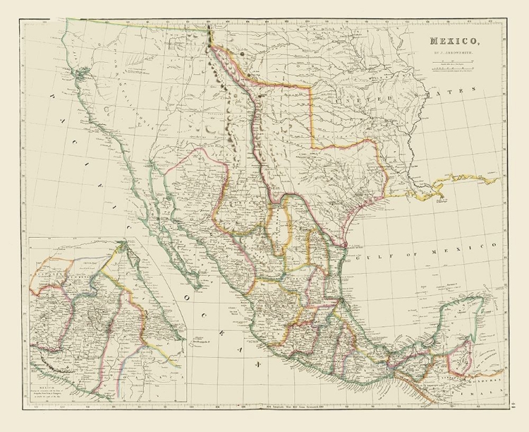Picture of EARLY TEXAS - MEXICO - ARROWSMITH 1844