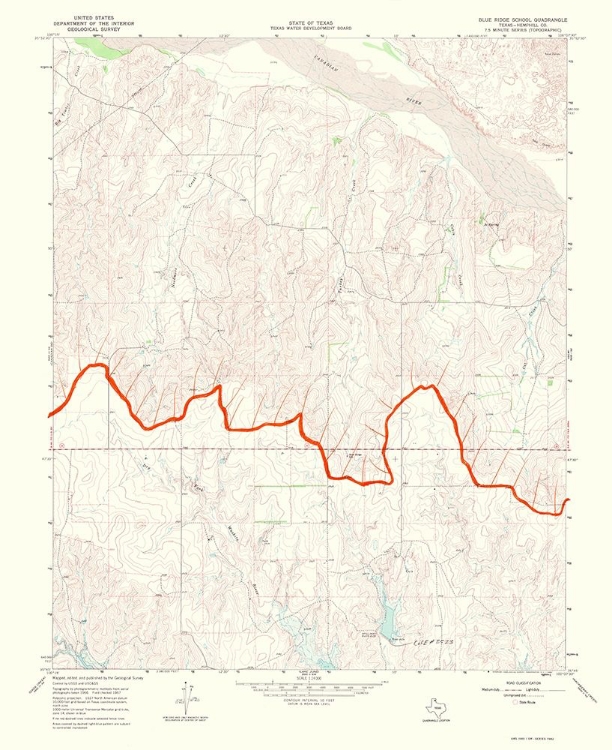 Picture of BLUE RIDGE PANHANDLE TEXAS QUAD - USGS 1969