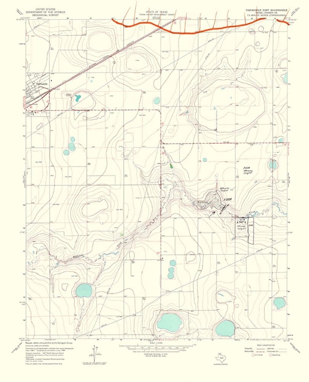 Picture of PANHANDLE EAST TEXAS QUAD - USGS 1967