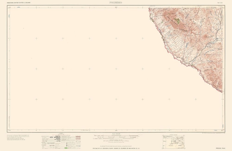 Picture of PRESIDIO TEXAS QUAD - USGS 1959