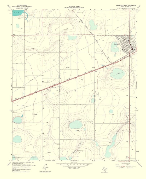 Picture of PANHANDLE WEST TEXAS QUAD - USGS 1967