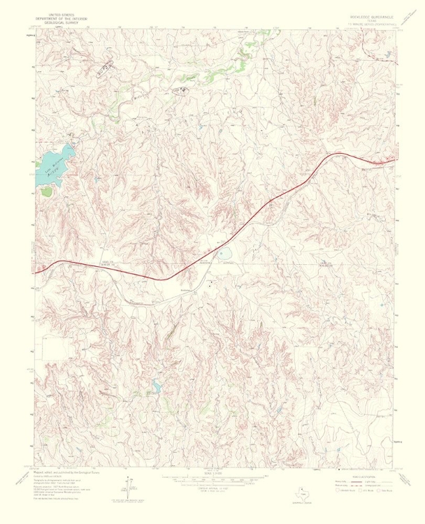 Picture of ROCKLEDGE TEXAS QUAD - USGS 1967