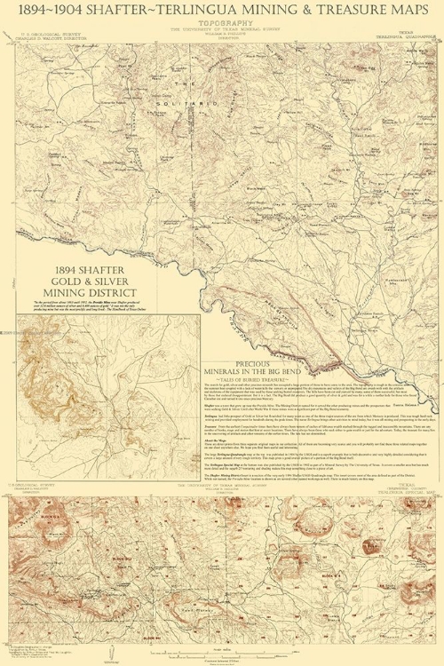 Picture of SHAFTER TERLINGUA TEXAS MINING TREASURES QUAD