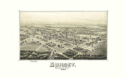 Picture of SUNSET TEXAS - FOWLER 1890