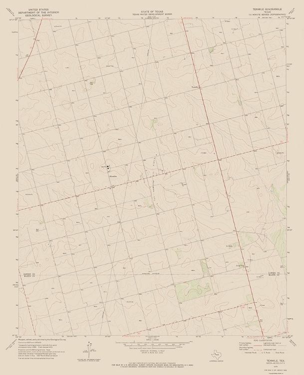 Picture of TENMILE TEXAS QUAD - USGS 1970