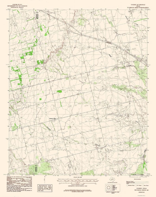 Picture of TOLBERT TEXAS QUAD - USGS 198