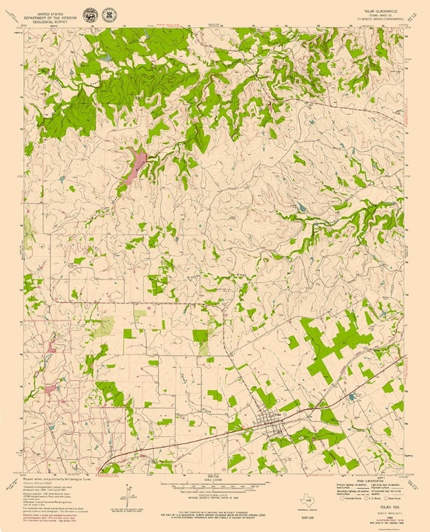 Picture of TOLAR TEXAS QUAD - USGS 1979