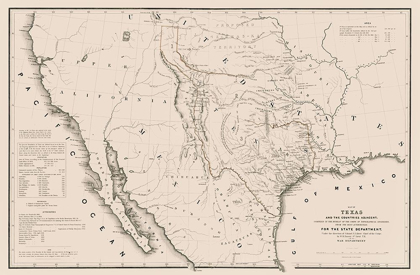Picture of TEXAS - ADJACENT COUNTRIES -  EMORY 1844