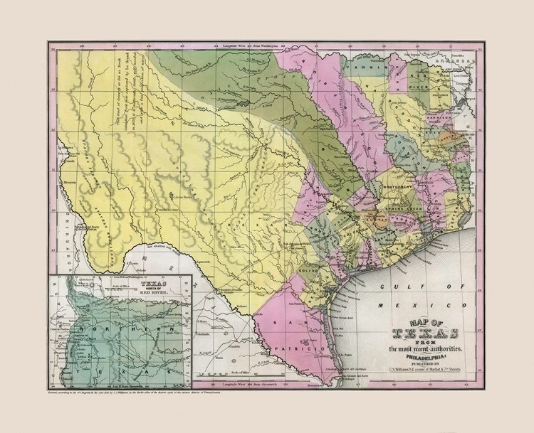 Picture of SOUTH EAST TEXAS - WILLIAMS 1845