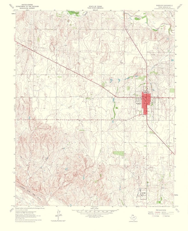 Picture of WHEELER TEXAS QUAD - USGS 1965