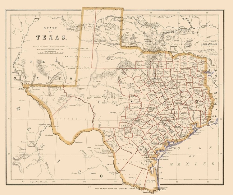 Picture of TEXAS - STANFORD 1857