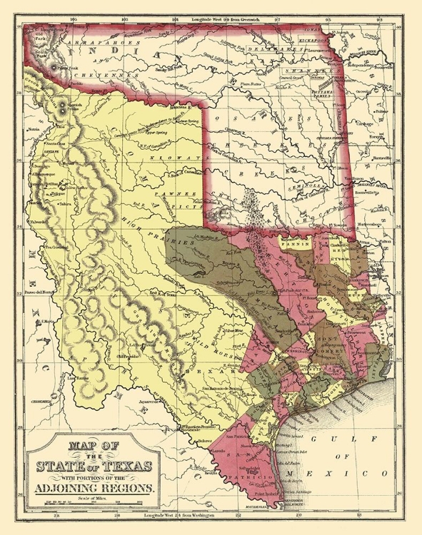 Picture of TEXAS - COWPERTHWAIT AND MITCHELL 1846