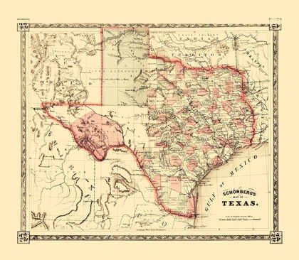 Picture of TEXAS - SCHONBERG 1867