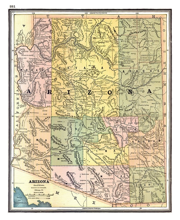 Picture of ARIZONA - JOHNSON 1888