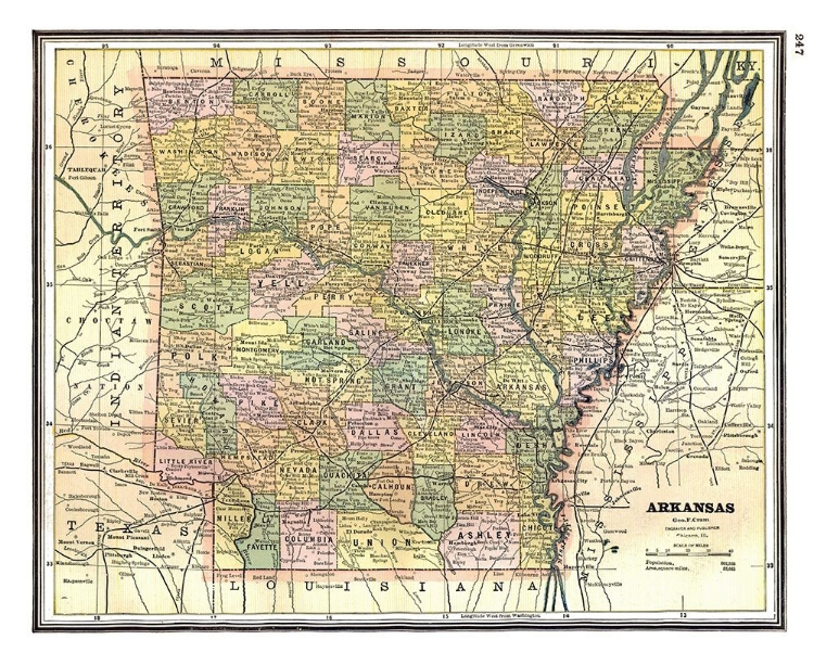 Picture of ARKANSAS - JOHNSON 1888