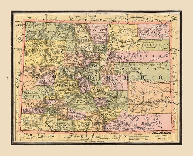 Picture of COLORADO, UNITED STATES - CRAM 1888