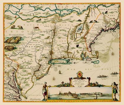 Picture of US EAST COAST, CHESAPEAKE BAY TO MAINE 1685