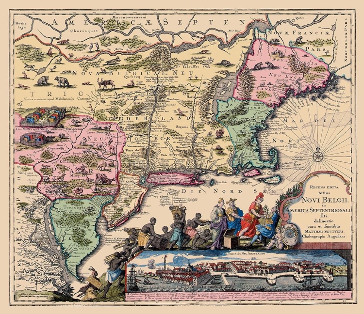 Picture of AMERICA SEPTENTRIONALI - 1751