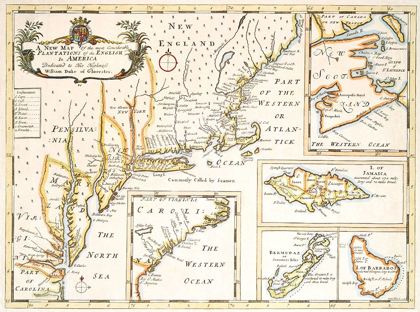 Picture of PLANTATIONS OF THE ENGLISH IN AMERICA 1700