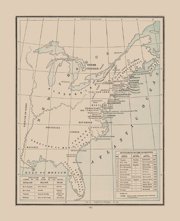 Picture of COLONIAL INDIAN NATIONS - CRAM 1892