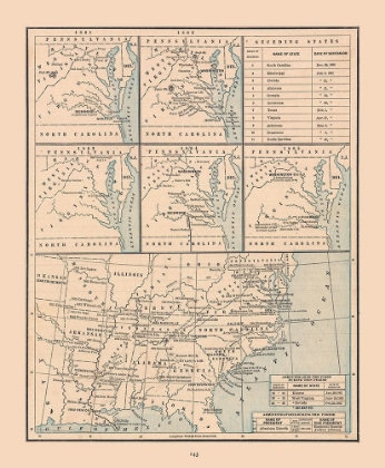 Picture of UNITED STATES, 19TH CENTURY- CRAM 1888