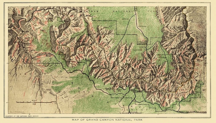 Picture of GRAND CANYON NATIONAL PARK - USGS 1926