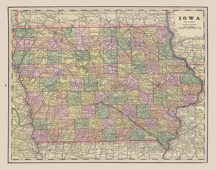 Picture of IOWA - CRAM 1892