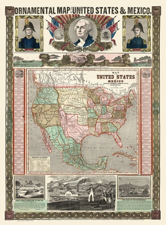 Picture of UNITED STATES - MEXICO - THAYER 1868