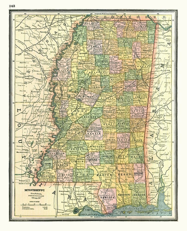 Picture of MISSISSIPPI - JOHNSON 1888