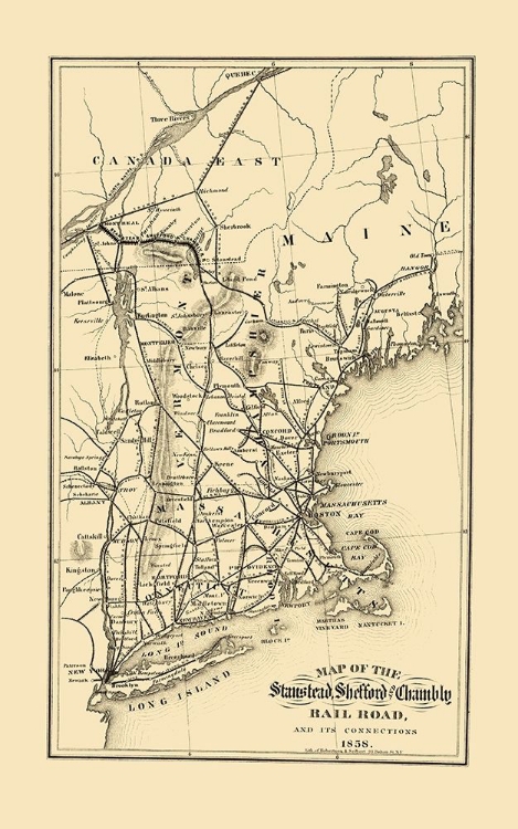 Picture of STANSTEAD, SHEFFORD AND CHAMBLY RAILROAD 1858