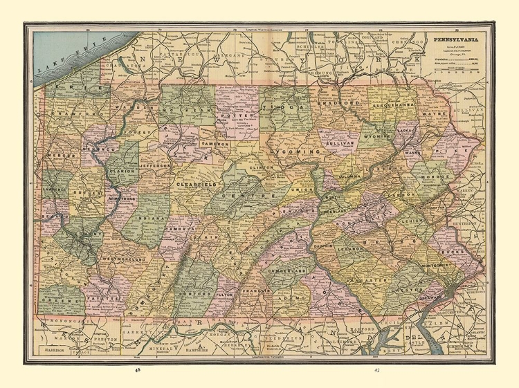 Picture of PENNSYLVANIA - CRAM 1888