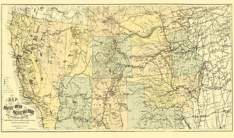 Picture of UNION PACIFIC WITH EASTERN CONNECTIONS 1867