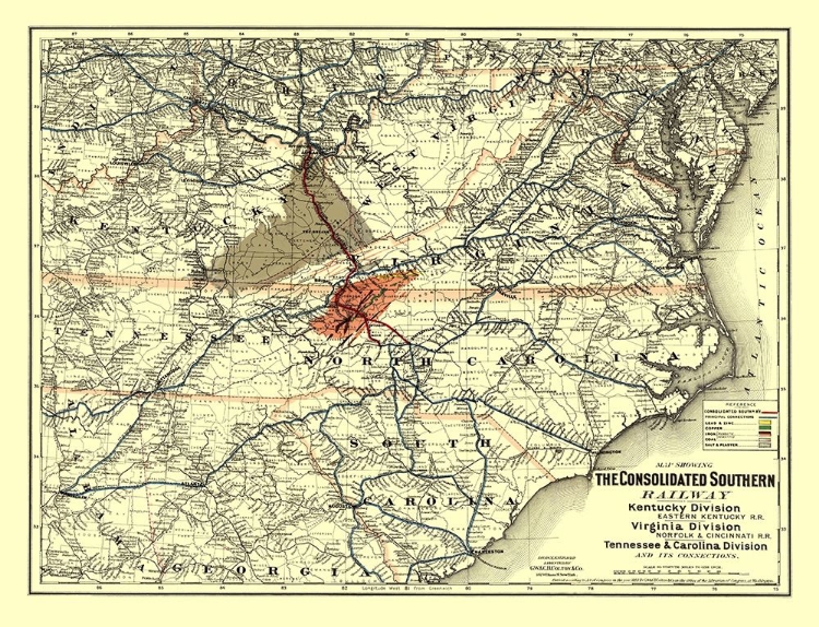 Picture of CONSOLIDATED SOUTHERN RAILWAY - COLTON 1883