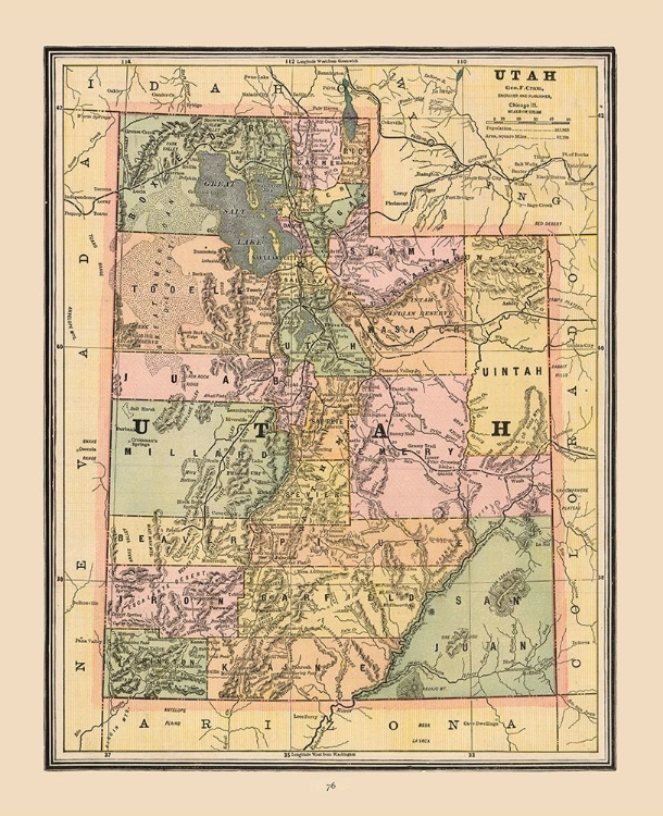 Picture of UTAH, UNITED STATES - CRAM 1888