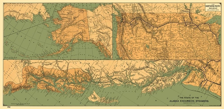 Picture of ALASKA EXCURSION STEAMERS, NORTHERN PACIFIC 1891