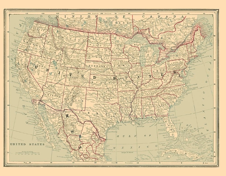Picture of UNITED STATES - CRAM 1889