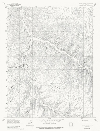 Picture of COOPER CANYON UTAH QUAD - USGS 1966