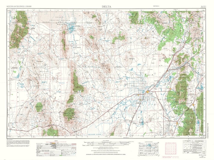 Picture of DELTA UTAH QUAD - USGS 1953