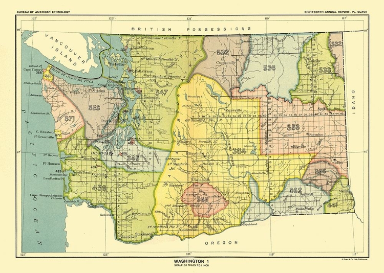 Picture of WASHINGTON - OLYMPIA - HOEN 1896