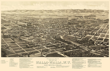 Picture of WALLA WALLA WASHINGTON - BURLEIGH 1884