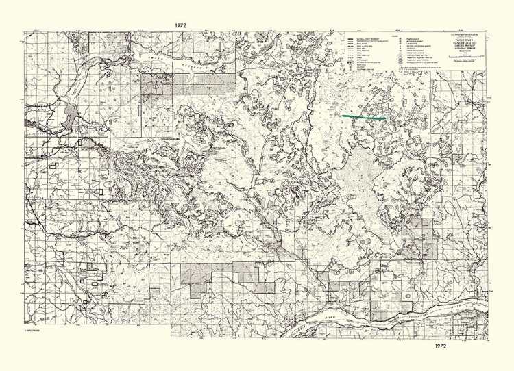 Picture of WIND RIVER WASHINGTON QUAD - USDA 1972