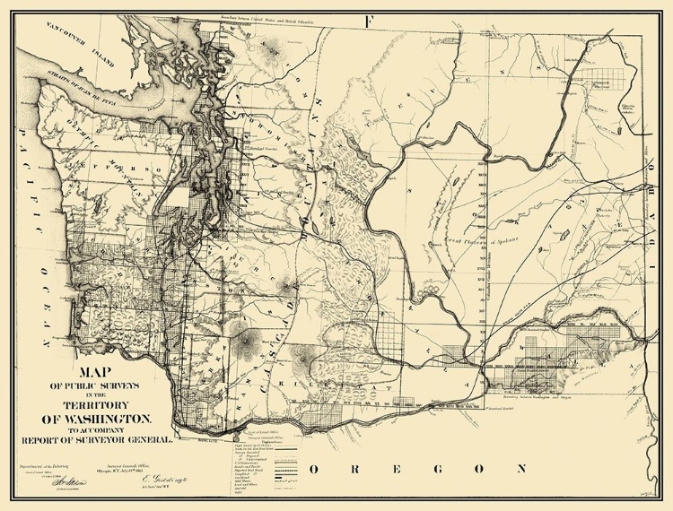 Picture of WASHINGTON TERRITORY PUBLIC SURVEY - 1865