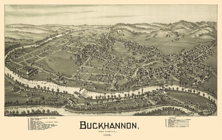 Picture of BUCKHANNON WEST VIRGINIA - FOWLER 1900