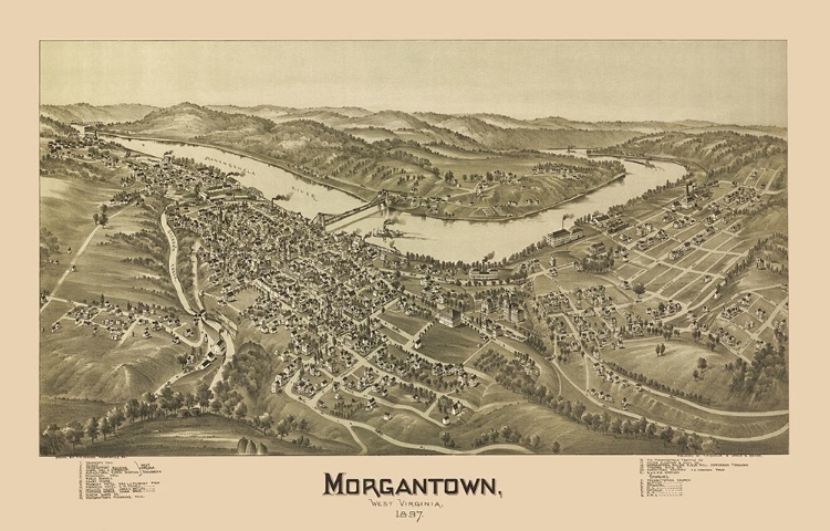 Picture of MORGANTOWN WEST VIRGINIA - FOWLER 1897